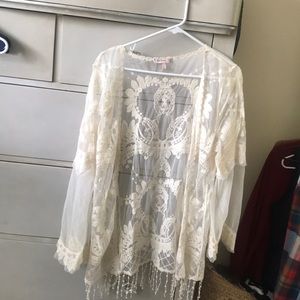 Beautiful lace embroidered tunic